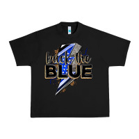 Black back the blue with lightning bolt Urban Heavy Tee - Zillion Design Studio