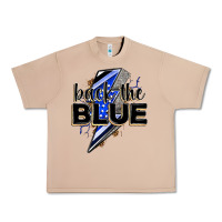 Burro back the blue with lightning bolt Urban Heavy Tee - Zillion Design Studio
