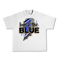 Lunar Rock back the blue with lightning bolt Urban Heavy Tee - Zillion Design Studio