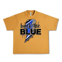 Peanut Butter back the blue with lightning bolt Urban Heavy Tee - Zillion Design Studio