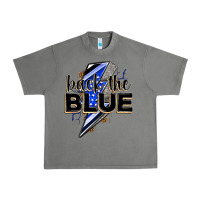 Tornado back the blue with lightning bolt Urban Heavy Tee - Zillion Design Studio