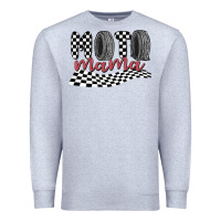 Heather Grey moto mama Premium Sweatshirt - MaliasSmallBusiness