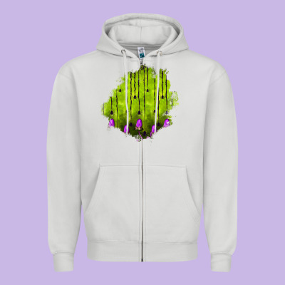 Halloween Patch Zipper Hoodie Designed By Bundleandbundleshop