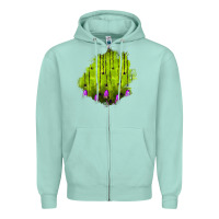 Seafoam halloween patch Zipper Hoodie - BundleAndBundleShop