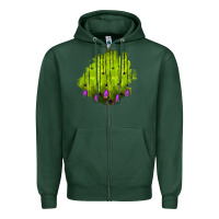 Sports Green halloween patch Zipper Hoodie - BundleAndBundleShop