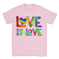 Bubblegum Pink love is love Classic Tee - HRA Design Shop