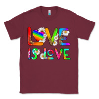 Burgundy love is love Classic Tee - HRA Design Shop
