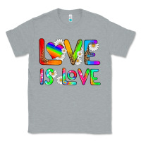 Heather Grey love is love Classic Tee - HRA Design Shop