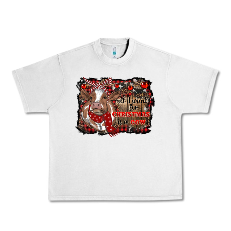 All I Want For Christmas Is A Cow Cowhide Urban Heavy Tee by RanaPortraitStore | Teevron