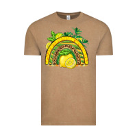 Vintage Coffee lemon  rainbow Vintage Tee - BarkalooDesign