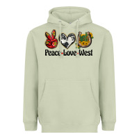 Matcha peace love west Heavyweight Hoodie - BarkalooDesign
