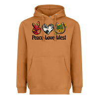 Meerkat peace love west Heavyweight Hoodie - BarkalooDesign
