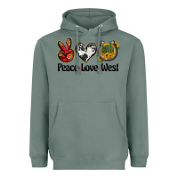 Sage peace love west Heavyweight Hoodie - BarkalooDesign