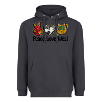 Smoke peace love west Heavyweight Hoodie - BarkalooDesign