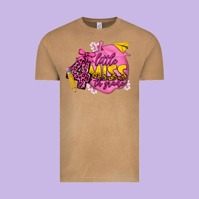 Little Miss 4th Grade Vintage Tee Designed By Texasbilliewilder