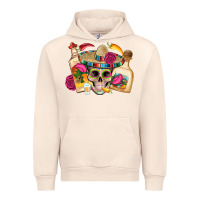 Sandshell mexican skull sombrero tequila bottle paper roses Urban Hoodie - Artiststas