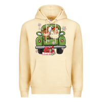 Pina Colada christmas santa and reindeer truck Premium Hoodie - MaliasSmallBusiness