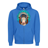 Hereford Indian Headdress Zipper Hoodie | Teevron