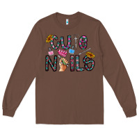 Chestnut cute nails Long Sleeve Tee - CowhideDigitalArt