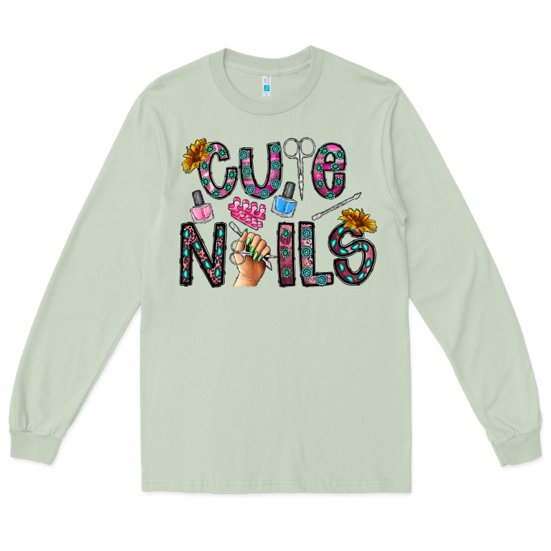 Cute Nails Long Sleeve Tee by CowhideDigitalArt | Teevron
