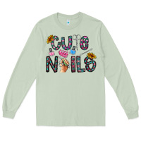 Matcha cute nails Long Sleeve Tee - CowhideDigitalArt