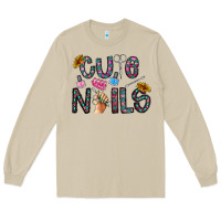 Mushroom cute nails Long Sleeve Tee - CowhideDigitalArt