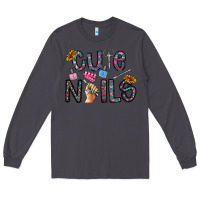 Smoke cute nails Long Sleeve Tee - CowhideDigitalArt