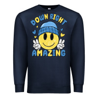 Navy down right amazing Premium Sweatshirt - MaliasSmallBusiness