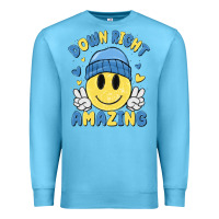 Ocean Blue down right amazing Premium Sweatshirt - MaliasSmallBusiness