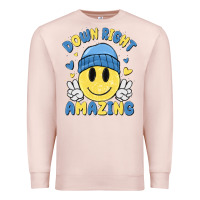 Pale Pink down right amazing Premium Sweatshirt - MaliasSmallBusiness