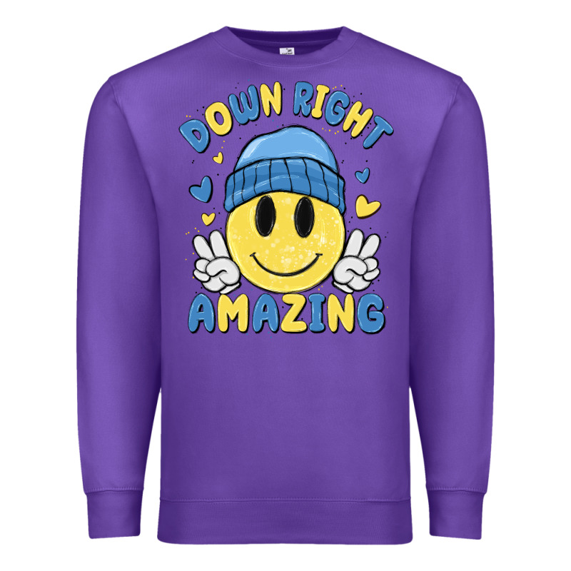 Down Right Amazing Premium Sweatshirt by MaliasSmallBusiness | Teevron