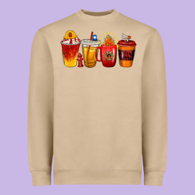 Heavyweight Sweatshirt firefighter coffee cups