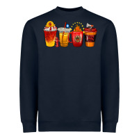 Navy firefighter coffee cups Heavyweight Sweatshirt - texasbilliewilder