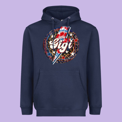 Western Gigi Patriotic Heavyweight Hoodie Designed By Lillyallendesigns