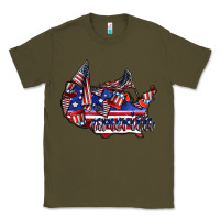 Army Green america Classic Tee - CowhideDigitalArt