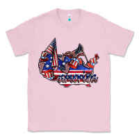 Bubblegum Pink america Classic Tee - CowhideDigitalArt