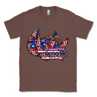 Chestnut america Classic Tee - CowhideDigitalArt