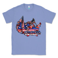 Colony Blue america Classic Tee - CowhideDigitalArt
