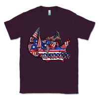 Plum america Classic Tee - CowhideDigitalArt