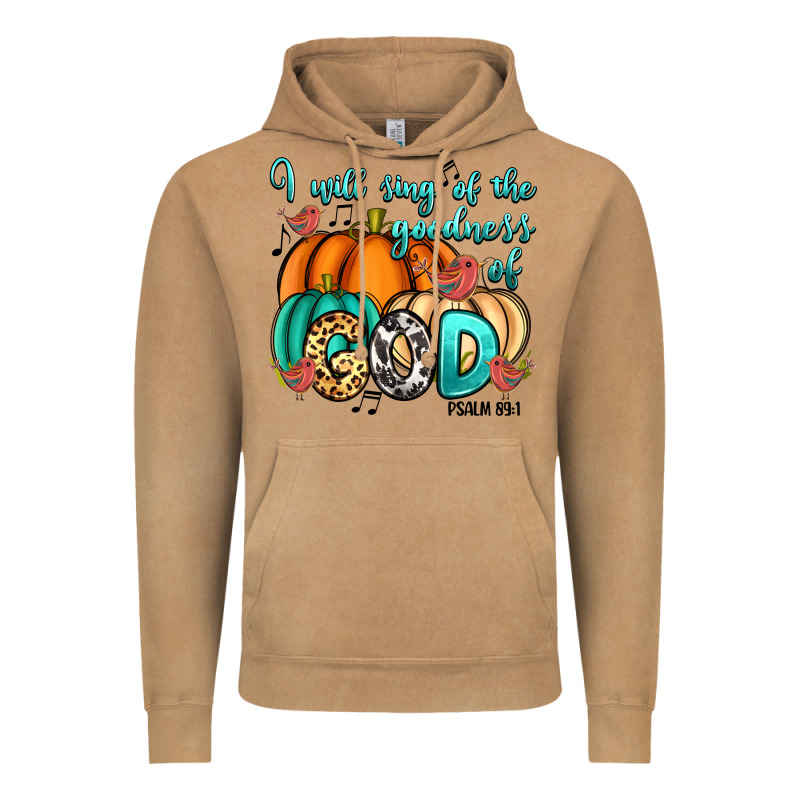I Will Sing Of The Goodness Of God Psalm 89:1 Vintage Hoodie by RanaPortraitStore | Teevron