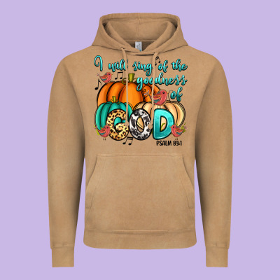 I Will Sing Of The Goodness Of God Psalm 89:1 Vintage Hoodie Designed By Ranaportraitstore