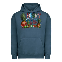 Pigment Midnight Navy Merry Christmas Urban Hoodie - SublimationCraftShop