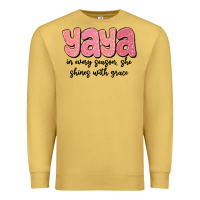 Antique Gold yaya in every season, she shines with grace Premium Sweatshirt - MaliasSmallBusiness