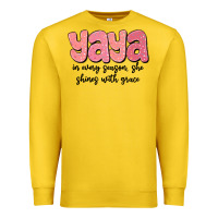 Lemon yaya in every season, she shines with grace Premium Sweatshirt - MaliasSmallBusiness