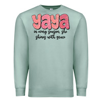 Seafoam yaya in every season, she shines with grace Premium Sweatshirt - MaliasSmallBusiness