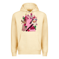 Pina Colada pink christmas lightning bolt Premium Hoodie - MaliasSmallBusiness