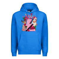 True Royal pink christmas lightning bolt Premium Hoodie - MaliasSmallBusiness