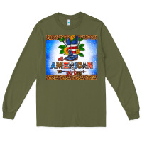 Army Green all American girl Long Sleeve Tee - HRA Design Shop