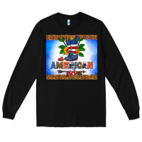 Black all American girl Long Sleeve Tee - HRA Design Shop
