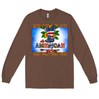 Chestnut all American girl Long Sleeve Tee - HRA Design Shop